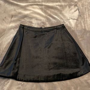 Free people velvet black skirt, size 4